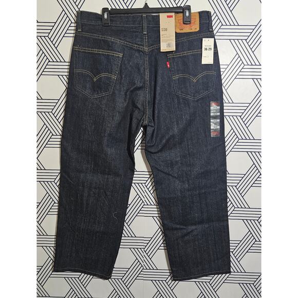 NWT Mens Levi 550 Dark Raw Wash Size 36 - Picture 5 of 5